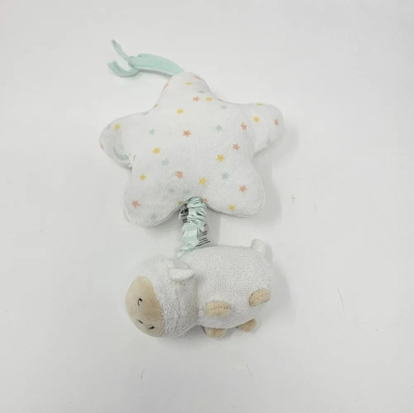 Child of Mine by Carters Star Lamb Baby Crib Carseat Pull Toy Musical Lovey Soft - Picture 2 of 5